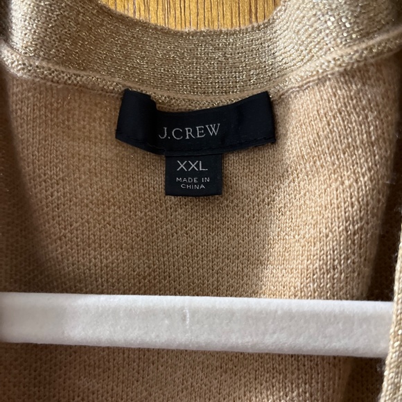J. Crew Beige Knit V-Neck Cardigan - Picture 4 of 9